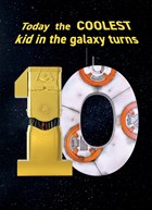 Star Wars verjaardagskaart 10 jaar